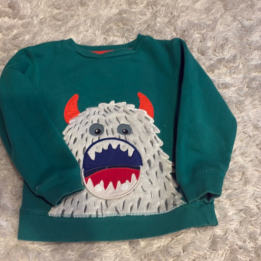 Mini Boden Monster Sweatshirt